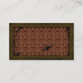 真鍮フレームのSteampunkのコグの名刺 名刺 (裏面)