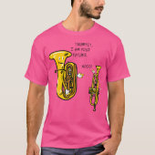 真鍮ホルンマーチングバンド – Euphonium – 真おもしろい鍮 Tシャツ (正面)