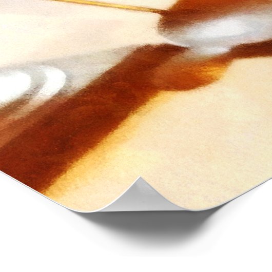 真鍮モルタルと杵 ポスター (角)