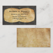 真鍮板フレーム 名刺 (正面/裏面)