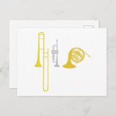 真鍮楽器 ポストカード (正面/裏面)