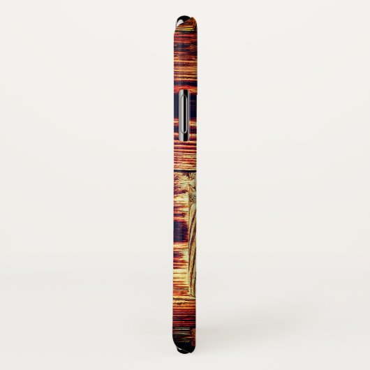 真鍮素朴ロック付き木製ドア Case-Mate iPhoneケース (裏面/右)