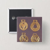 真鍮製の装飾金具の選択 缶バッジ (正面&裏面)