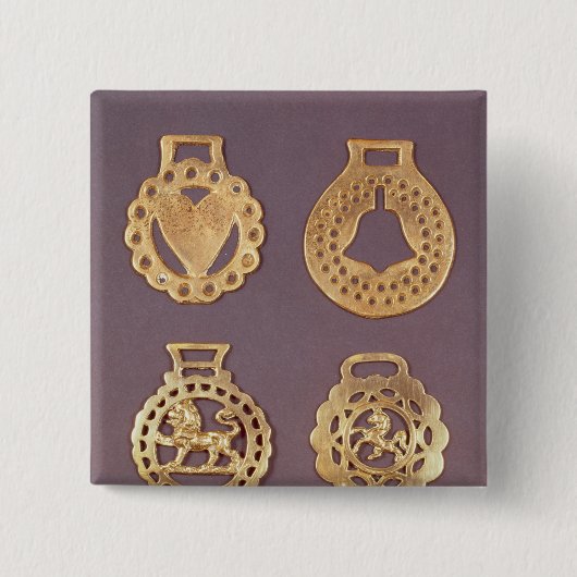 真鍮製の装飾金具の選択 缶バッジ (正面)