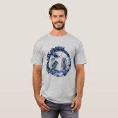 真鍮都市管状WATERBURYランタンのワイシャツの青 Tシャツ (正面フル)