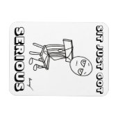 真面目なフレキ得シブルマグネットで座る マグネット (横)