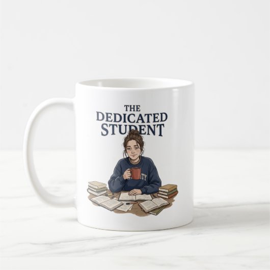 真面目な学生の大学生活 楽しい コーヒーマグカップ (左)