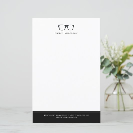 真面目な眼鏡 |おもしろい名前をカスタムする (スタンド正面)