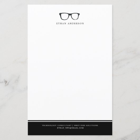 真面目な眼鏡 |おもしろい名前をカスタムする (正面)