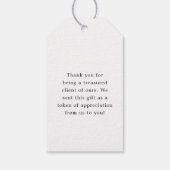 真面目な眼鏡 | ミニマルサンキュースマイル ギフトタグ (裏面)