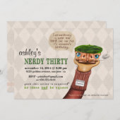 真面目な30ヴィンテージの第30誕生日の招待状 招待状 (正面/裏面)