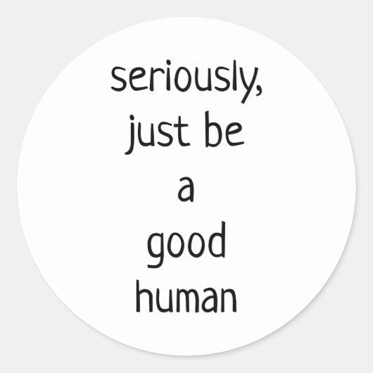 真面目に善人である ラウンドシール (正面)