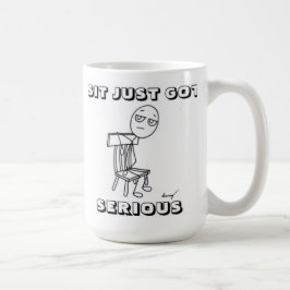 真面目に得座る コーヒーマグカップ