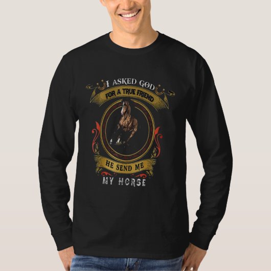 真頼の友より馬を遣わして下さい Tシャツ (正面)