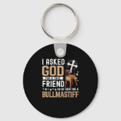 真頼の友よ私の犬ブルマスティフ キーホルダー (正面)