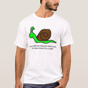 眠いかたつむり Tシャツ