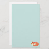 眠いアカギツネ 便箋 (正面/裏面)