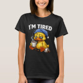 眠いアヒル Tシャツ (正面)
