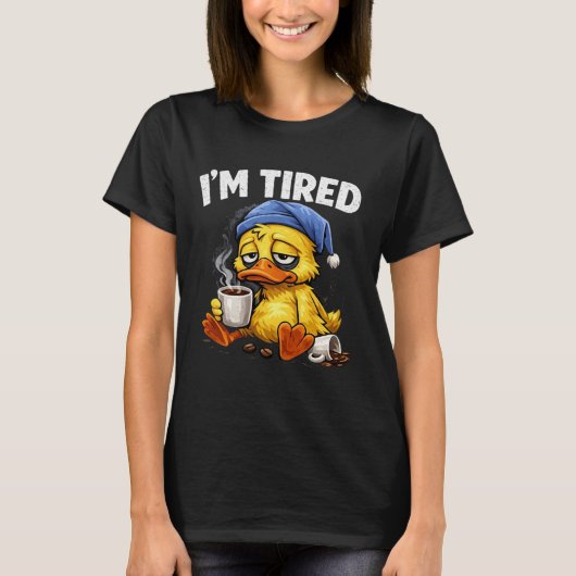 眠いアヒル Tシャツ (正面)