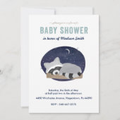 眠いアライグマ 招待状 (正面)