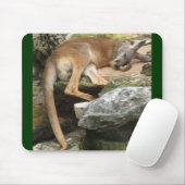 眠いカンガルー マウスパッド (マウス)