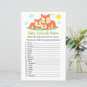 眠いキツネのベビーアニマルズネームゲーム (スタンド正面)