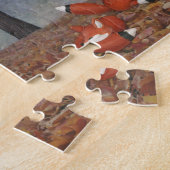 眠いキツネ – イラストレーションbyサラ・ナイト ジグソーパズル (側面)