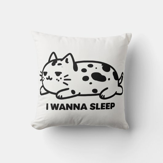 眠いキャットクッション クッション (正面)