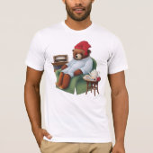 眠いクマ:冬眠時間過ぎてるTシャツ Tシャツ (正面)