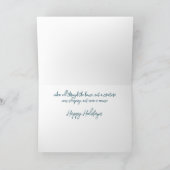 眠いクリスマスマウスの水のカラーカード シーズンカード (内部)