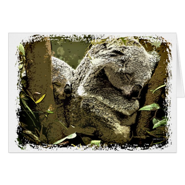 眠いコアラ (正面横)