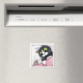 眠いコンパニオン – Cat Magnet マグネット (インサイチュ (食洗機))