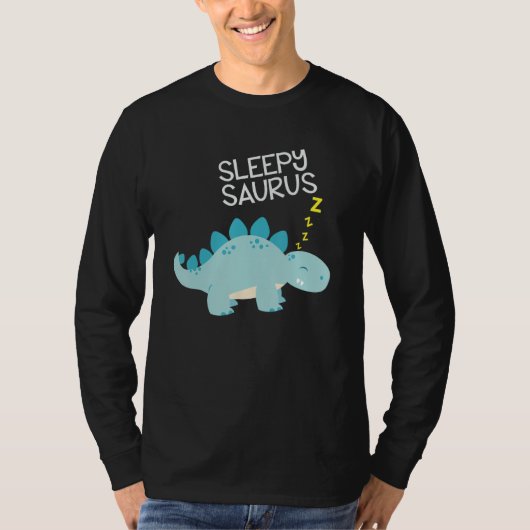 眠いシュロス恐竜 Tシャツ (正面)