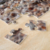 眠いスノーフクロウ ジグソーパズル (側面)