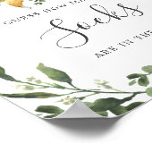 眠いスロスベビーシャワーいくつ靴下を推測 ポスター (角)