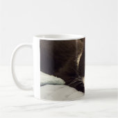 眠いタキシード猫マグ コーヒーマグカップ (左)