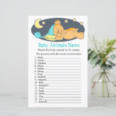 眠いテディベアーベビーアニマルズネームゲーム (スタンド正面)