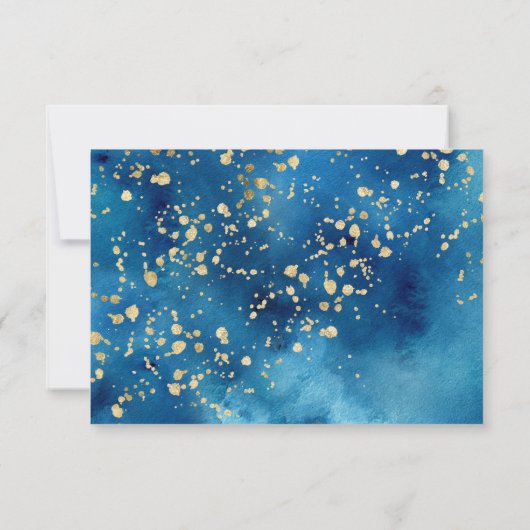 眠いテディベア男の子の赤ちゃんシャワー応答カード 出欠カード (裏面)