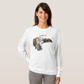 眠いデンマーク人のフード付 Tシャツ (正面フル)