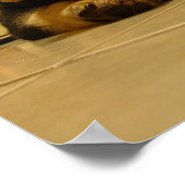 眠いドイツの子犬 ポスター (角)