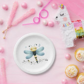 眠いドラゴンお洒落フライ ペーパープレート (パーティー)