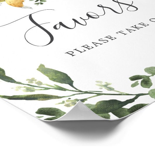 眠いナマケモノ赤ちゃんシャワーの好意サイン ポスター (角)