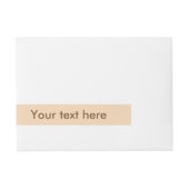 眠いハリネズミと花のラパーソナライズされたベル ラップアラウンド宛名ラベル (正面)