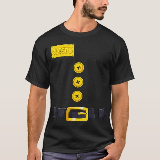 眠いハロウィーン矮小衣装カラーマッチングシェア Tシャツ (正面)