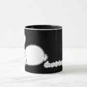 眠いバニーのStewieのロゴのマグ マグカップ (中央)