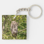 眠いバーレッドフクロウ キーホルダー (裏面)