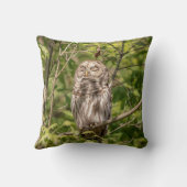 眠いバーレッドフクロウ クッション (裏面)