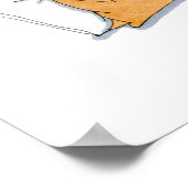 眠いパグ ポスター (角)