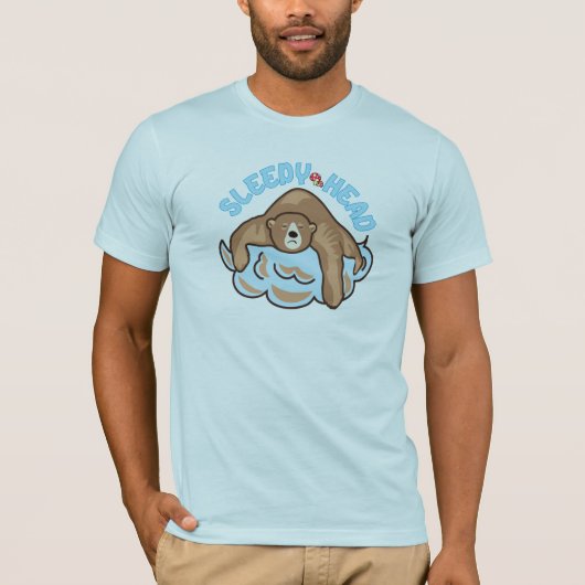 眠いヒグマ Tシャツ (正面)