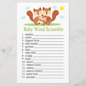 眠いフォックスベビー単語スクランブルゲーム (正面)